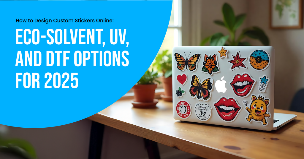 How to Design Custom Stickers Online: Eco-Solvent, UV, and DTF Options for 2025