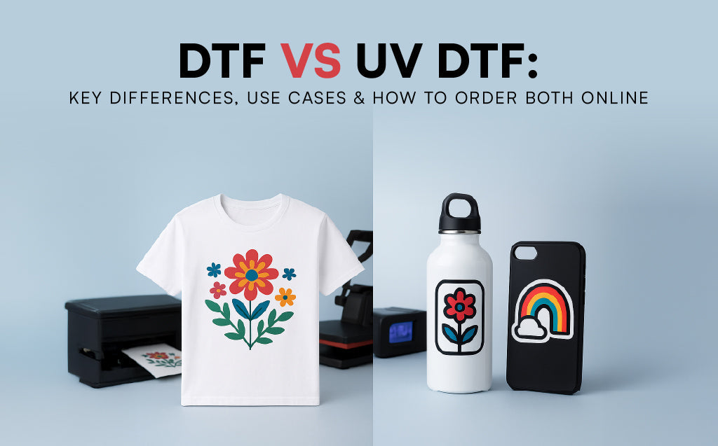 DTF vs UV DTF: Key Differences, Use Cases & How to Order Both Online