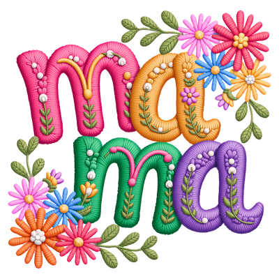 FLORAL COLORED MOM