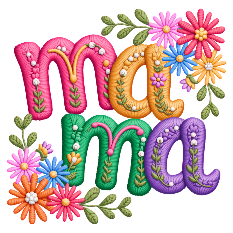 FLORAL COLORED MOM