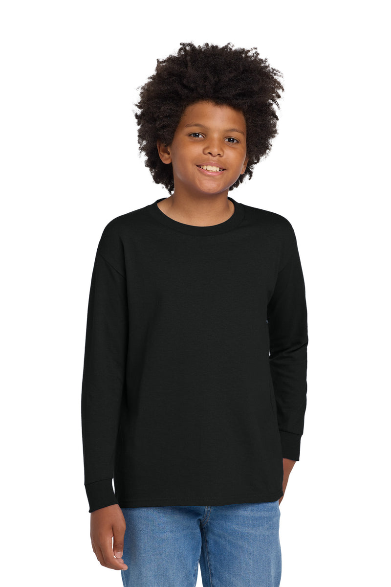 Gildan ®  Youth Heavy Cotton ™  100% Cotton Long Sleeve T-Shirt. 5400B