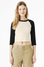 BELLA+CANVAS ®  Women's Micro Rib 3/4 Raglan Baby Tee BC1200