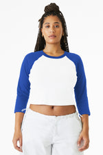 BELLA+CANVAS ®  Women's Micro Rib 3/4 Raglan Baby Tee BC1200