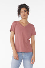 BELLA+CANVAS ®  Women's Relaxed Heather CVC V-Neck Tee BC6405CVC