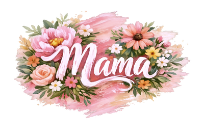 Brushstroke Floral Mama