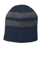 Port & Co ™  Fleece-Lined Striped Beanie Cap. C922