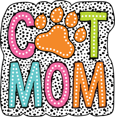 Cat Mom Dalmatian Dots 2