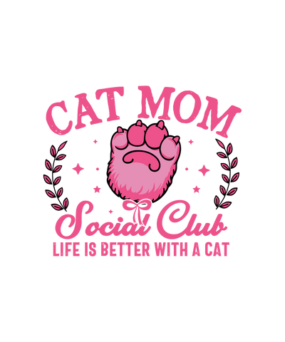 Cat Mom Social Club Pink