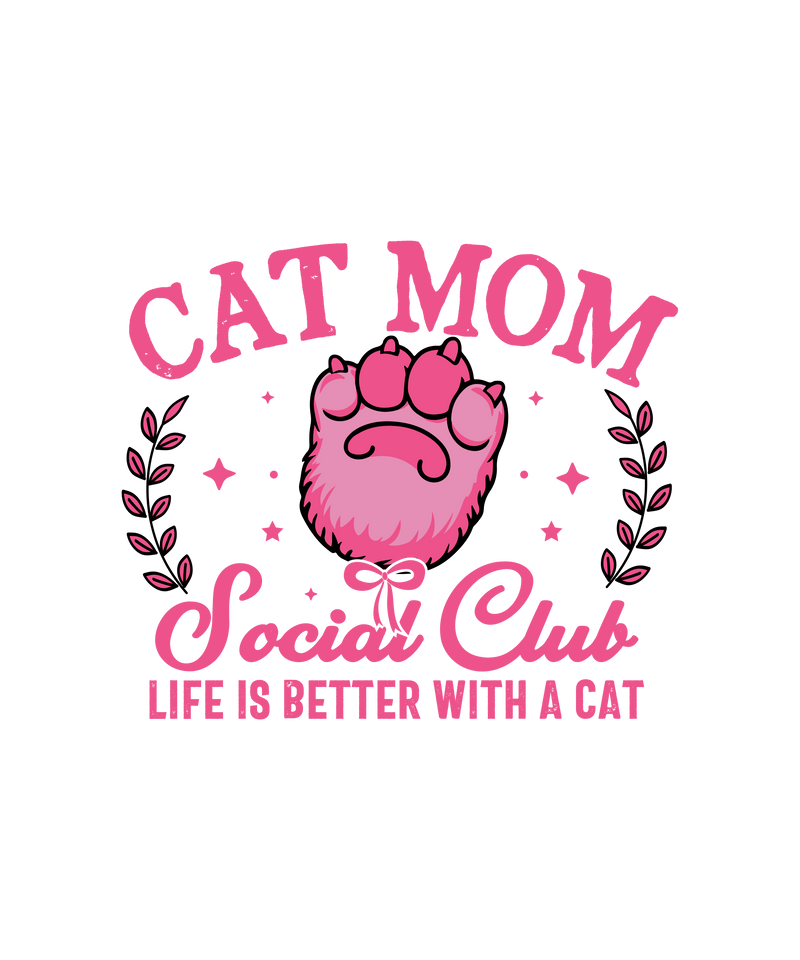 Cat Mom Social Club Pink