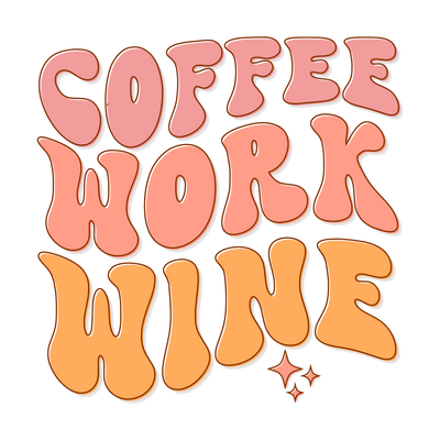 Coffee work wine