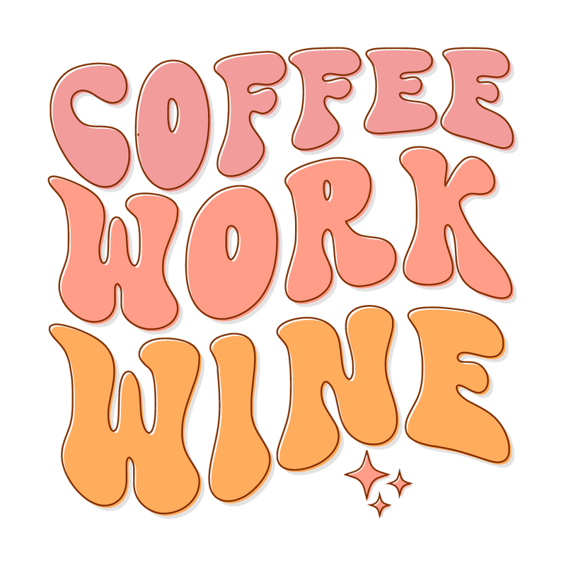 Coffee work wine