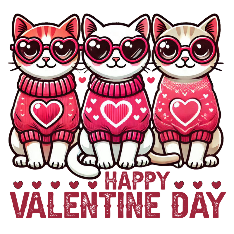 Cute Cat Happy Valentine_s Day