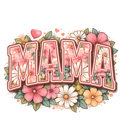 mom flowers retro