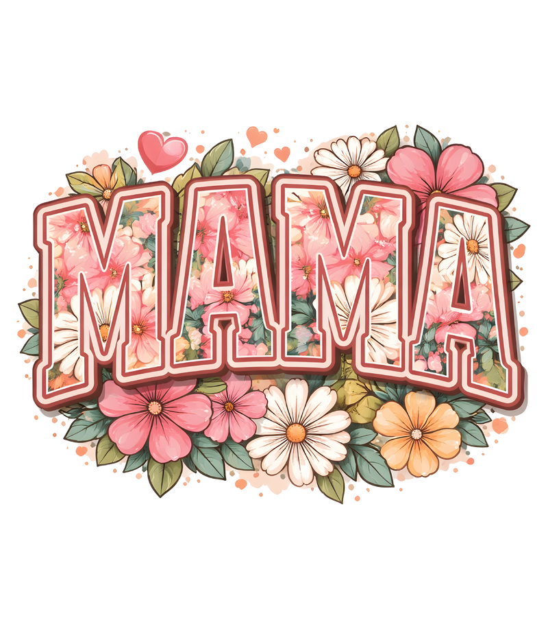 mom flowers retro
