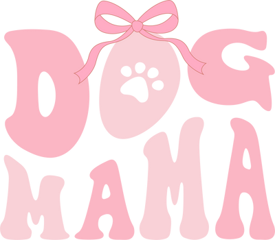 DOG MAMA pink laso
