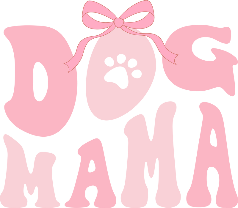 DOG MAMA pink laso