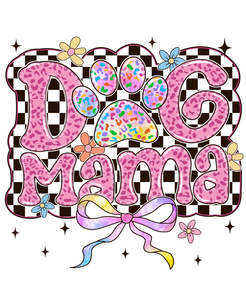 DOG MAMA ANIMAL PRINT COLORS_
