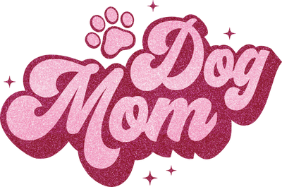 DogMom glitter pink