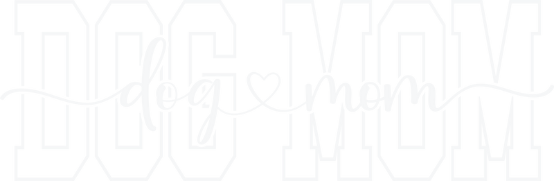 DogMomVarsityScriptHeartWhite