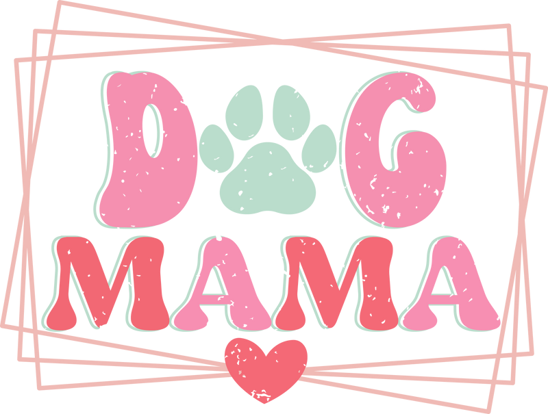 Dog mama heart