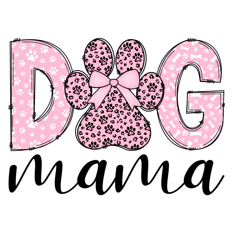 Dog mama with paws