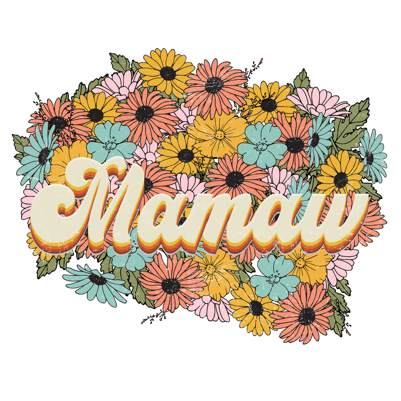 Florals Retro Mamaw