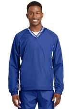 Sport-Tek ®  Tipped V-Neck Raglan Wind Shirt. JST62