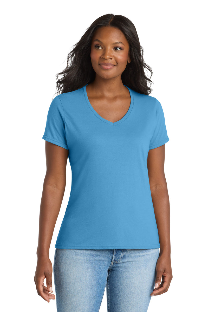 Port & Co ™  Women's Performance Blend V-Neck Tee. LPC381V