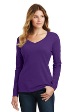Port & Co ™  Women's Long Sleeve Fan Favorite V-Neck Tee. LPC450VLS