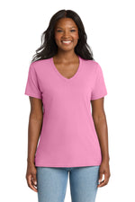 Port & Co ™  Women's Core Cotton V-Neck Tee. LPC54V