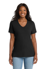 Port & Co ™  Women's Core Cotton V-Neck Tee. LPC54V