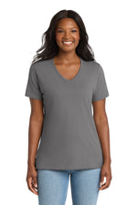 Port & Co ™  Women's Core Cotton V-Neck Tee. LPC54V