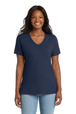 Port & Co ™  Women's Core Cotton V-Neck Tee. LPC54V