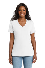 Port & Co ™  Women's Core Cotton V-Neck Tee. LPC54V