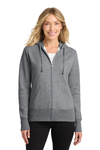 Port & Co ™  Women's Core Fleece Full-Zip Hooded Sweatshirt. LPC78ZH