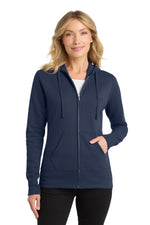 Port & Co ™  Women's Core Fleece Full-Zip Hooded Sweatshirt. LPC78ZH