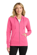 Port & Co ™  Women's Core Fleece Full-Zip Hooded Sweatshirt. LPC78ZH