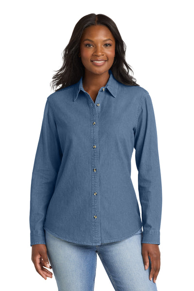 Port & Co ™  Women's Long Sleeve Value Denim Shirt.  LSP10