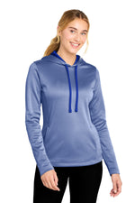 Sport-Tek  ®  Women's PosiCharge  ®  Sport-Wick  ®  Heather Fleece Hooded Pullover. LST264