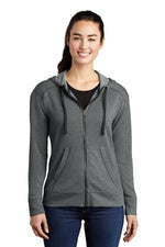 Sport-Tek  ®  Women's PosiCharge  ®  Tri-Blend Wicking Fleece Full-Zip Hooded Jacket LST293