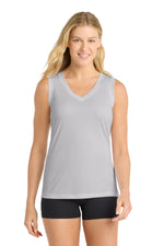 Sport-Tek ®  Women's Sleeveless PosiCharge ®  Competitor™ V-Neck Tee. LST352