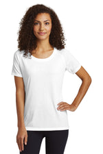 Sport-Tek  ®  Women's PosiCharge  ®  Tri-Blend Wicking Scoop Neck Raglan Tee. LST400