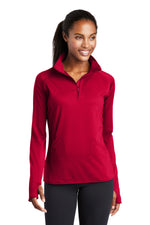 Sport-Tek ®  Women's Sport-Wick ®  Stretch 1/4-Zip Pullover. LST850