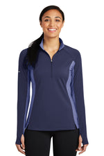 Sport-Tek ®  Women's Sport-Wick ®  Stretch Contrast 1/4-Zip Pullover. LST854