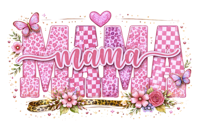 Leopard Mama Png, Checkered Mama Png
