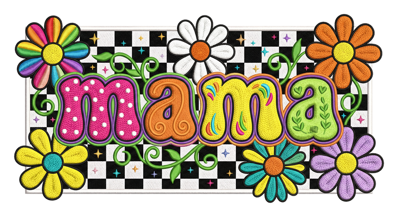 CHEERFUL AND COLORFUL MOM