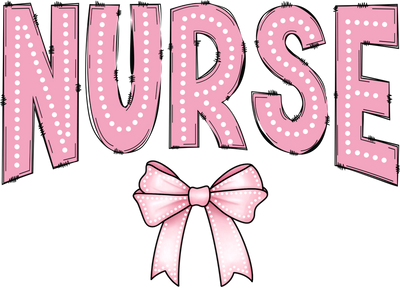 Nurse Coquette Bow Dots PNG