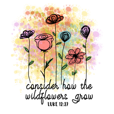 cansider how the wild flowers grow