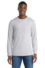 Port & Co ™  Long Sleeve Essential Pocket Tee.  PC61LSP