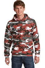 Port & Co ™  Core Fleece Camo Pullover Hooded Sweatshirt. PC78HC